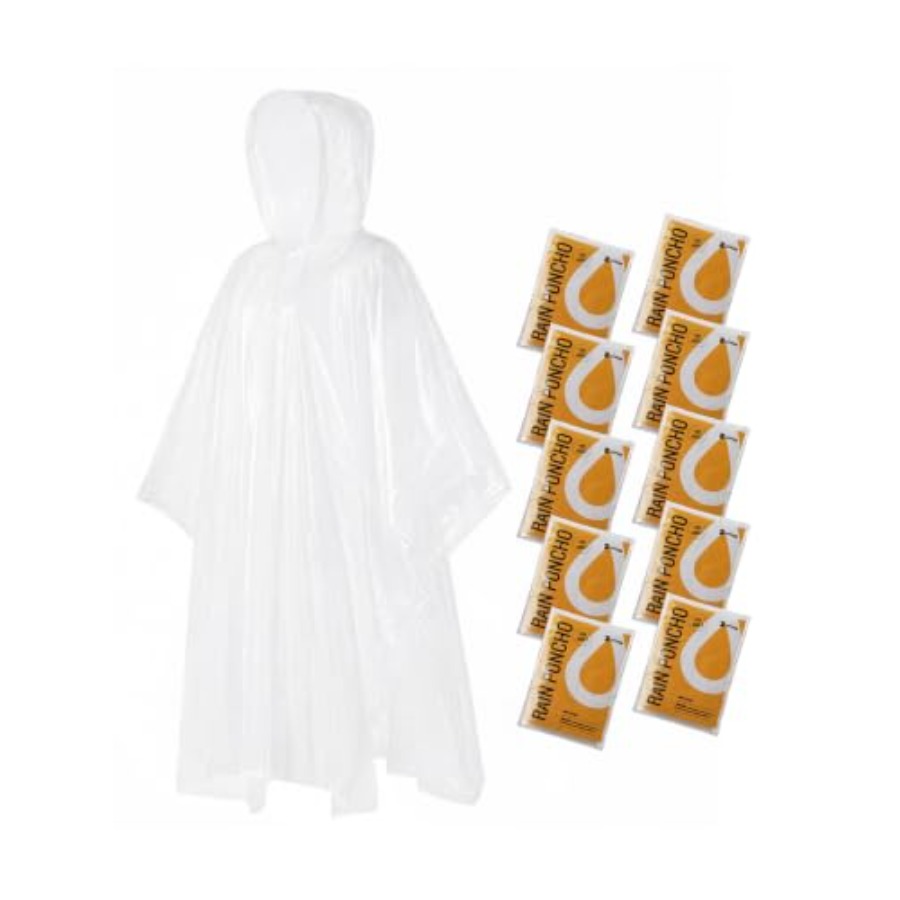 Emergency Poncho Rain - Ponchos de Chuva Descartáveis para Adultos,