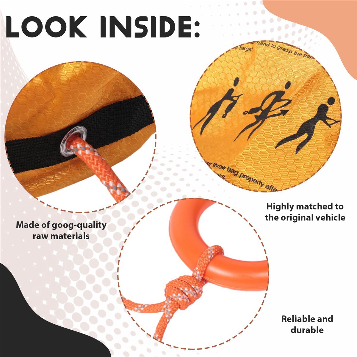 Rescue Rope Throw - Corda de Resgate Refletiva Happy New