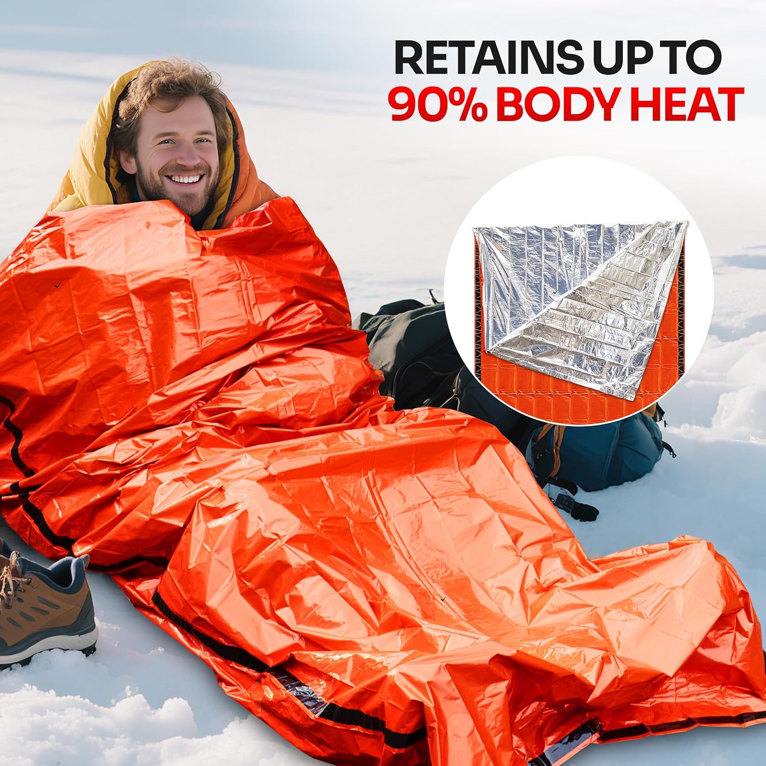 Emergency Mylar Tent - Saco de Dormir de Emergência para