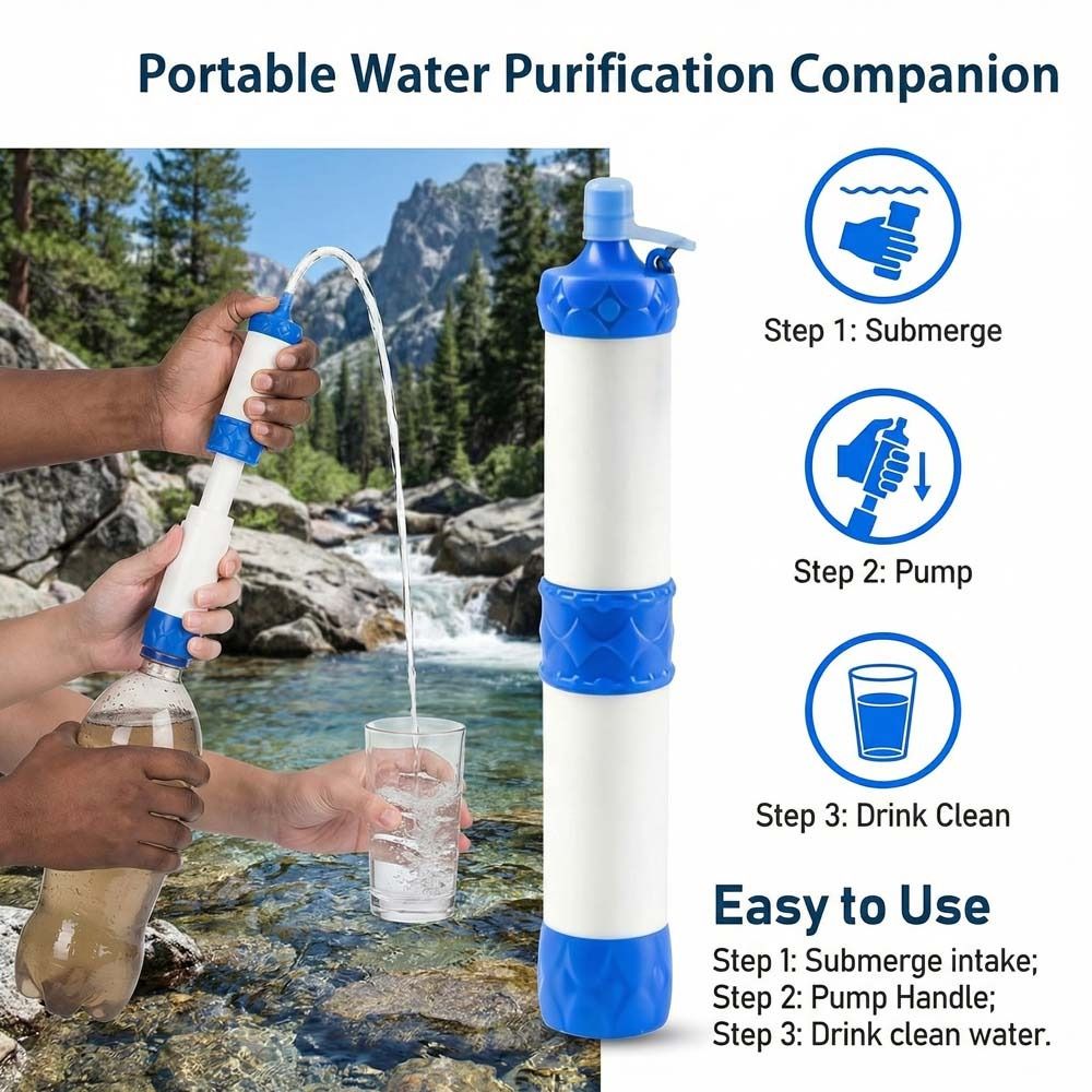Mini Filtro de Água em Canudo  - Water Purification Straw avaliação e preço