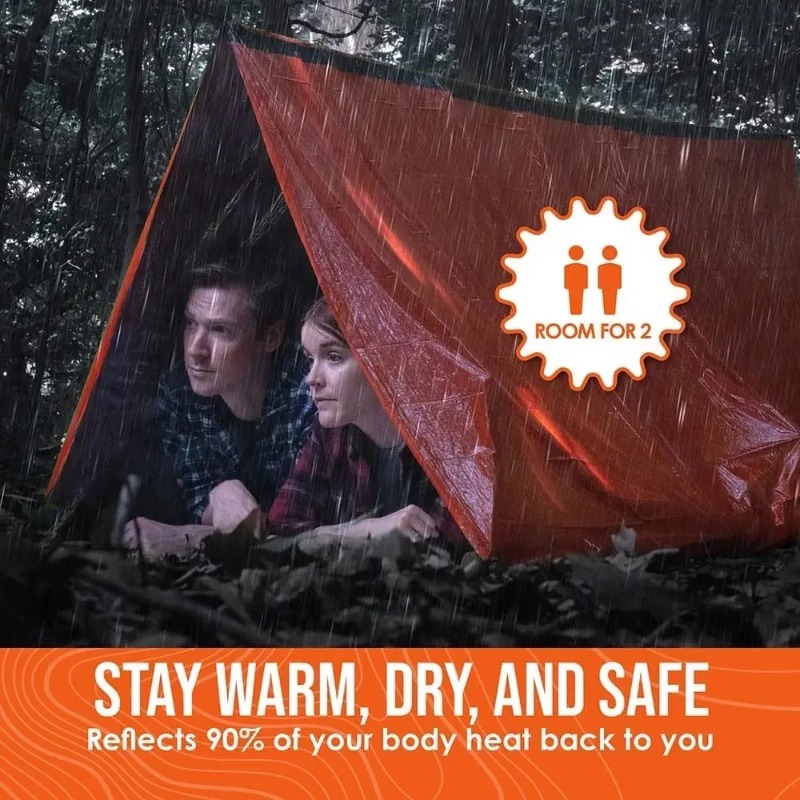 Kit de Tenda de Emergência par - Emergency Mylar Tent avaliação e preço