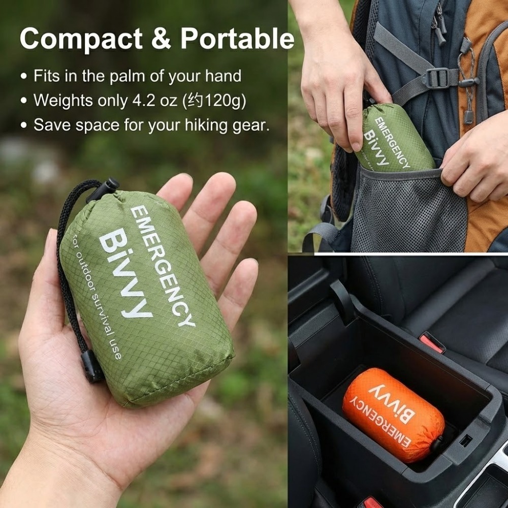 Kit de saco de dormir de emerg - Bivy Bag Emergency avaliação e preço