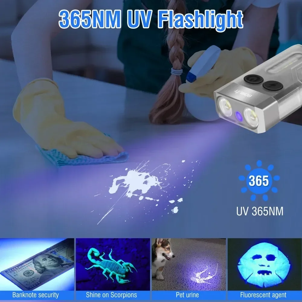 Boruit v10 chaveiro uv led edc - Fishing Kit Compact avaliação e preço